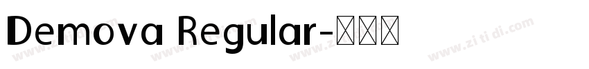 Demova Regular字体转换